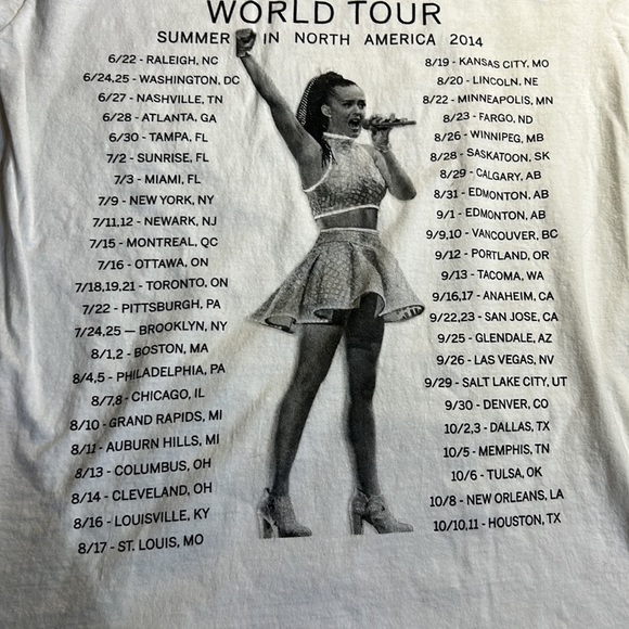 Katy Perry Concert Shirt The Prismatic World Tour 2014 North American Band Tee - Picture 8 of 8